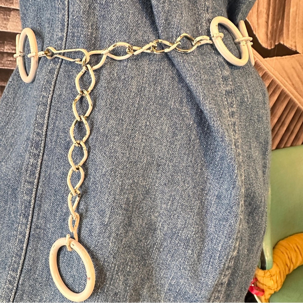 Vintage Chain Belt Mod GoGo Small 1970s Seventies 70s 1960s Sixties 60s - Picture 4 of 10